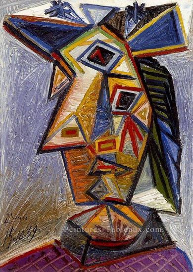 Tete Femme 3 1939 cubist Pablo Picasso Peintures à l'huile